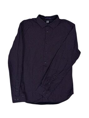 CACTUS MAN BY RICKY SINGH Black Button-Up Shirt with Purple Floral Print